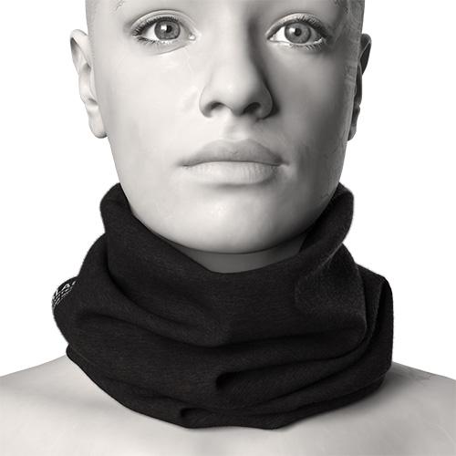 100% Merino Neckwarmer, Black