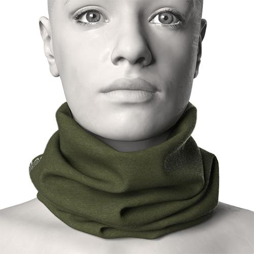 100% Merino Neckwarmer, Khaki