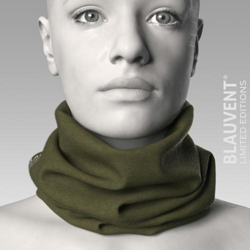 100% Merino Neckwarmer, Khaki