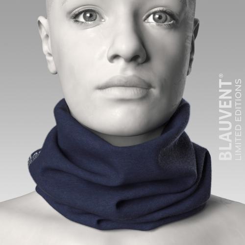 100% Merino Neckwarmer, Navy