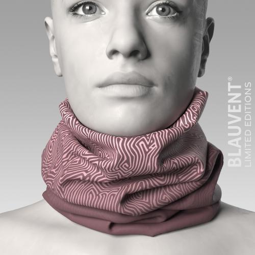 Neckwarmer: Silent Drift Pink