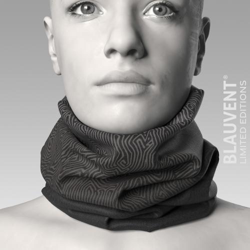 Neckwarmer: Silent Drift Black